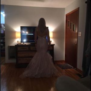 NEVER WORN NEW W TAGS beautiful pink prom dress !